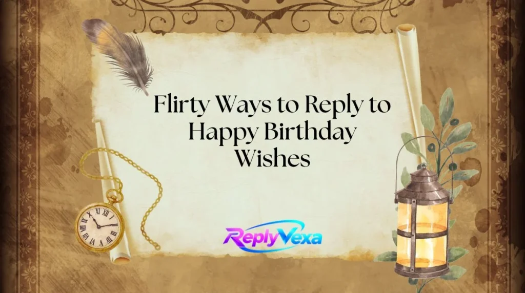 Flirty Ways to Reply to Happy Birthday Wishes
