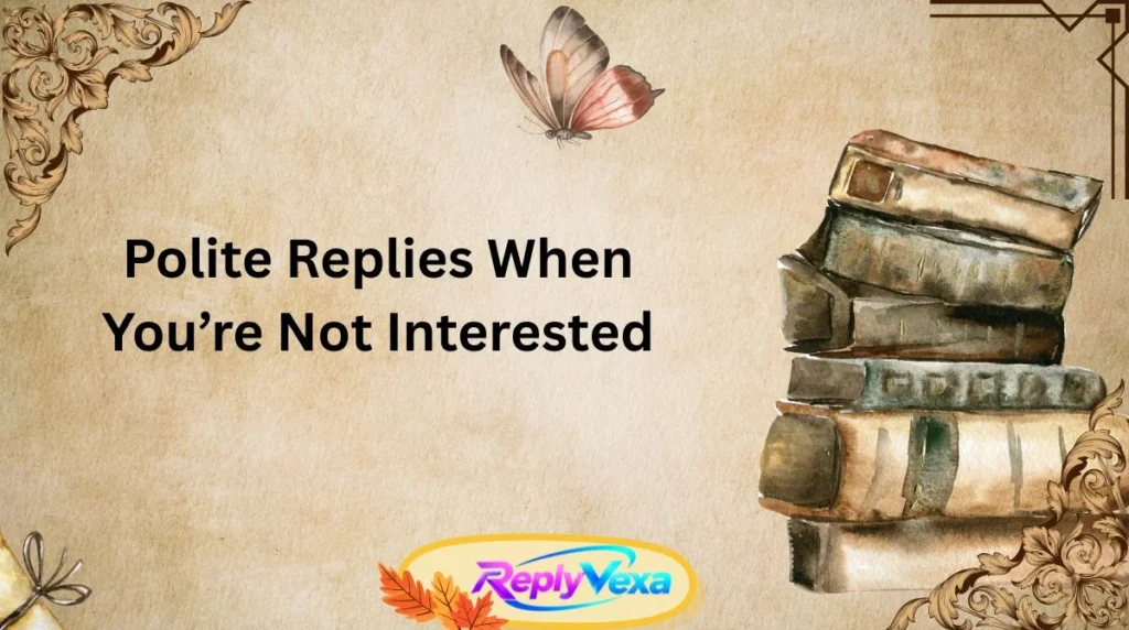 Polite Replies When You’re Not Interested